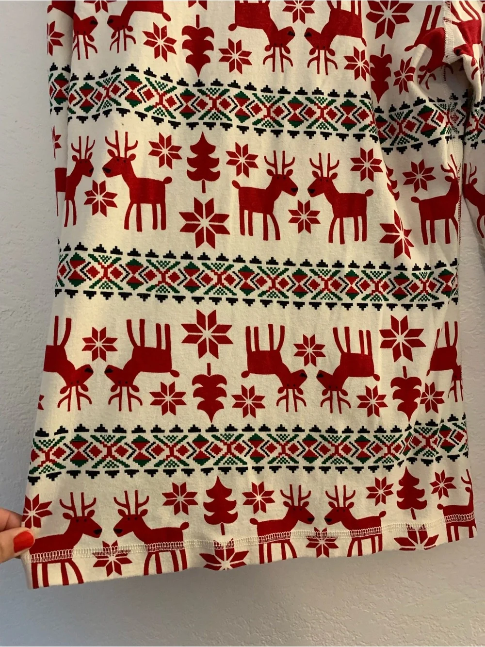 Hanna Andersson Women's Holiday HannaJams™ Pajama Top 100% Organic Cotton S